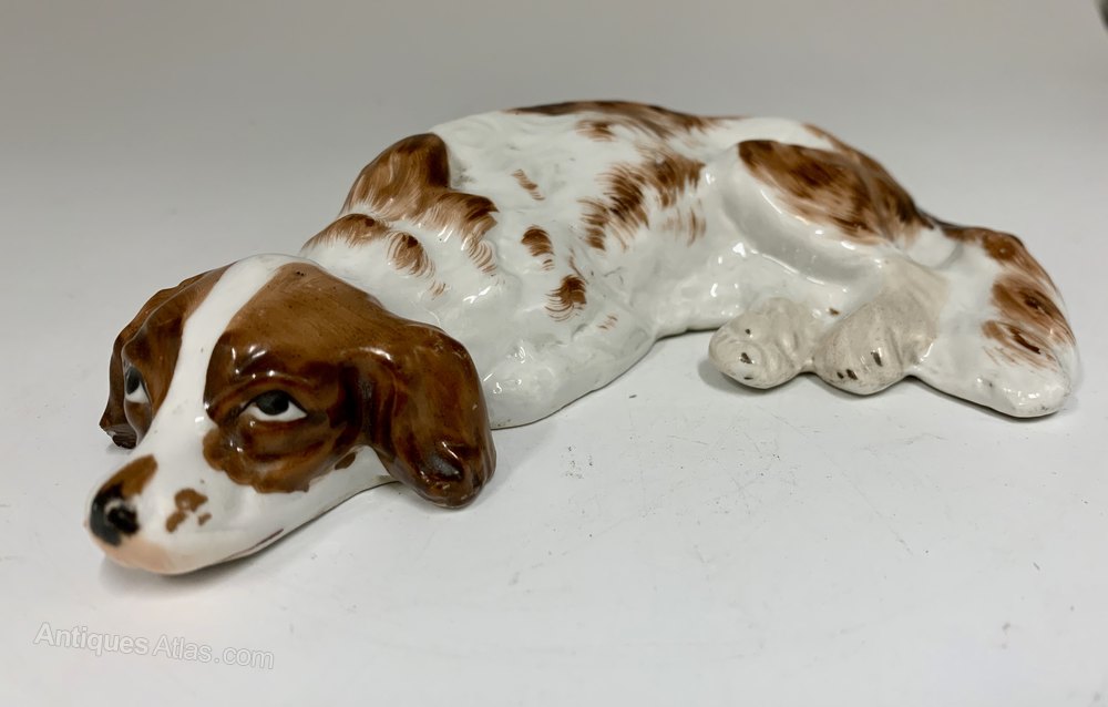 Antiques Atlas Antique Porcelain Spaniel Dog Circa 1875