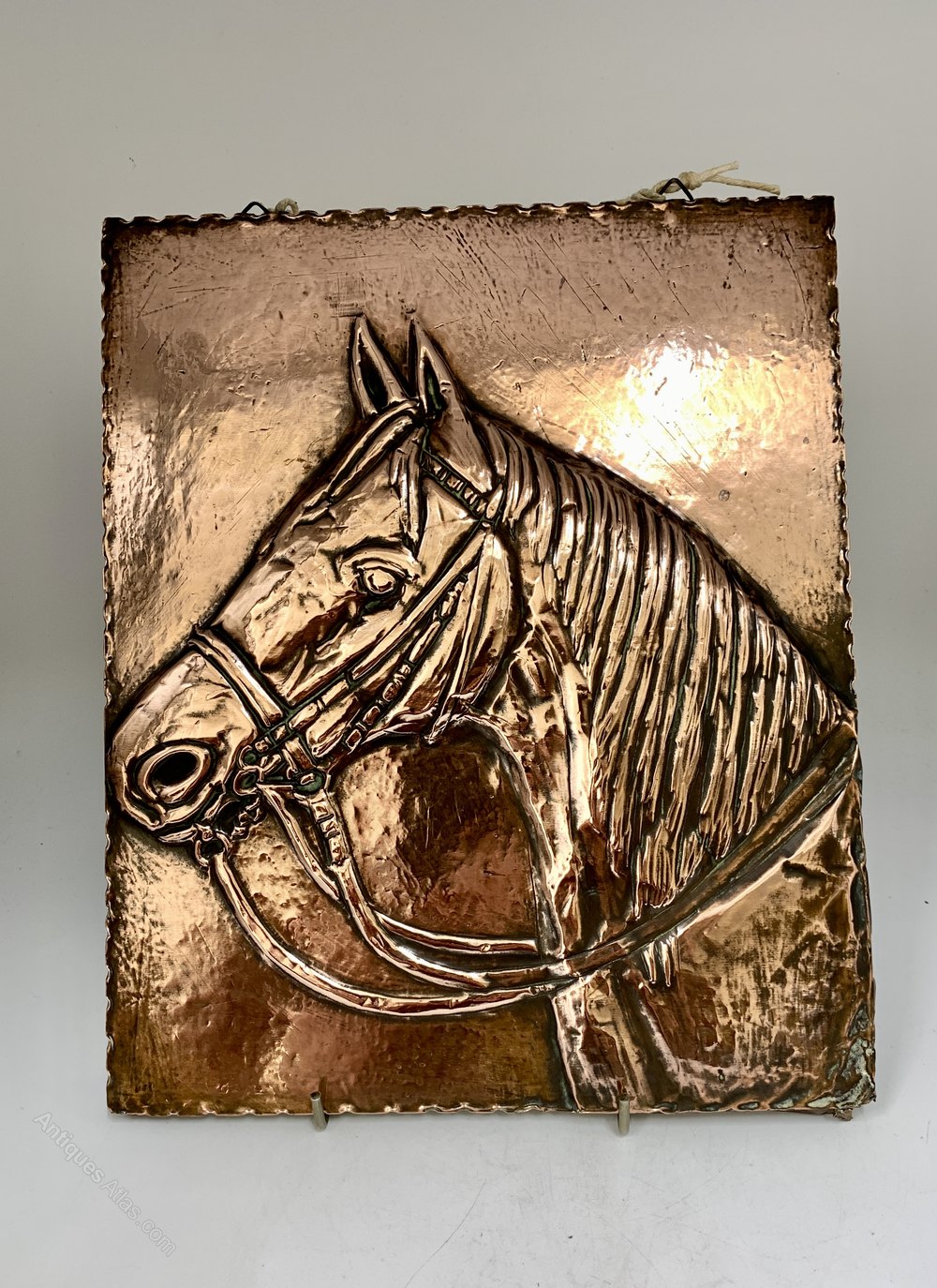 Antiques Atlas Antique Pressed Copper Horse Plaque Circa 1915