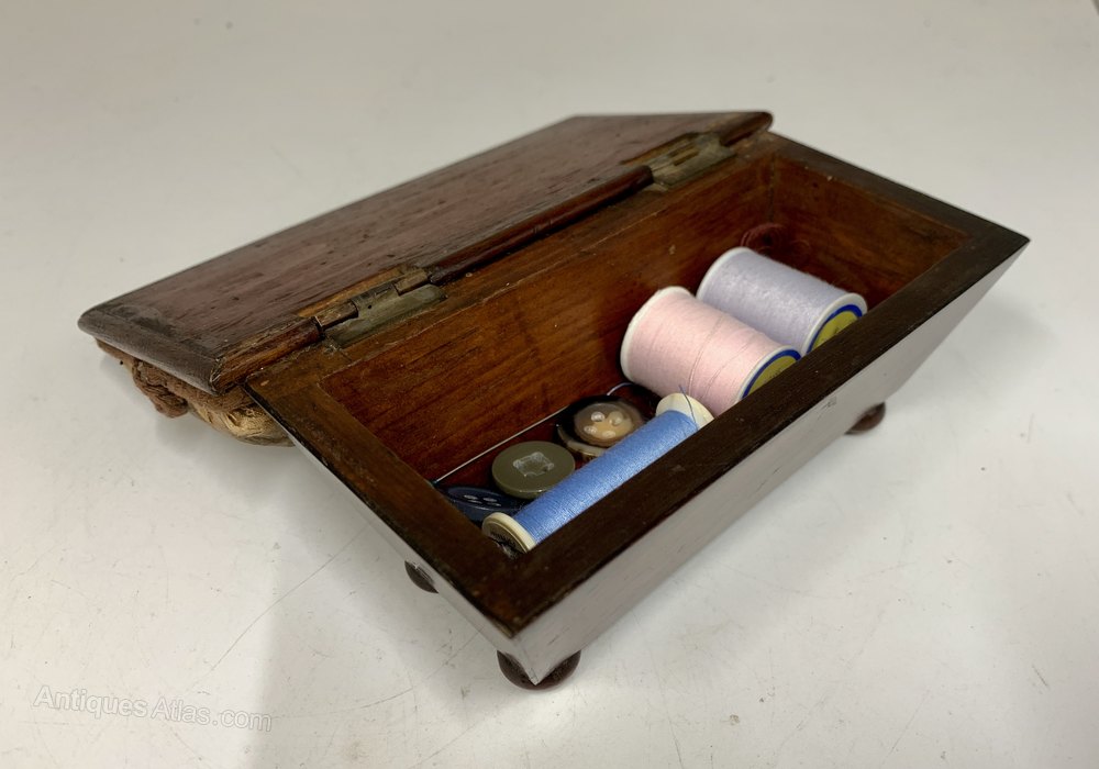Antiques Atlas Antique Rosewood Sewing Box Circa 1830
