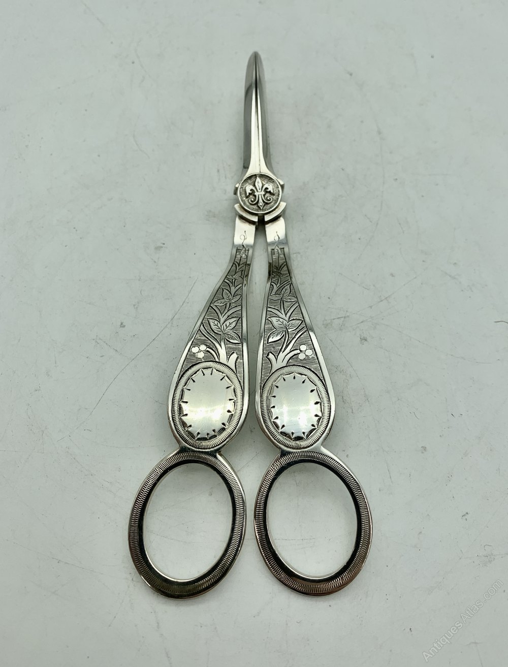 Antiques Atlas Antique Silver Plated Grape Scissors Circa 1875