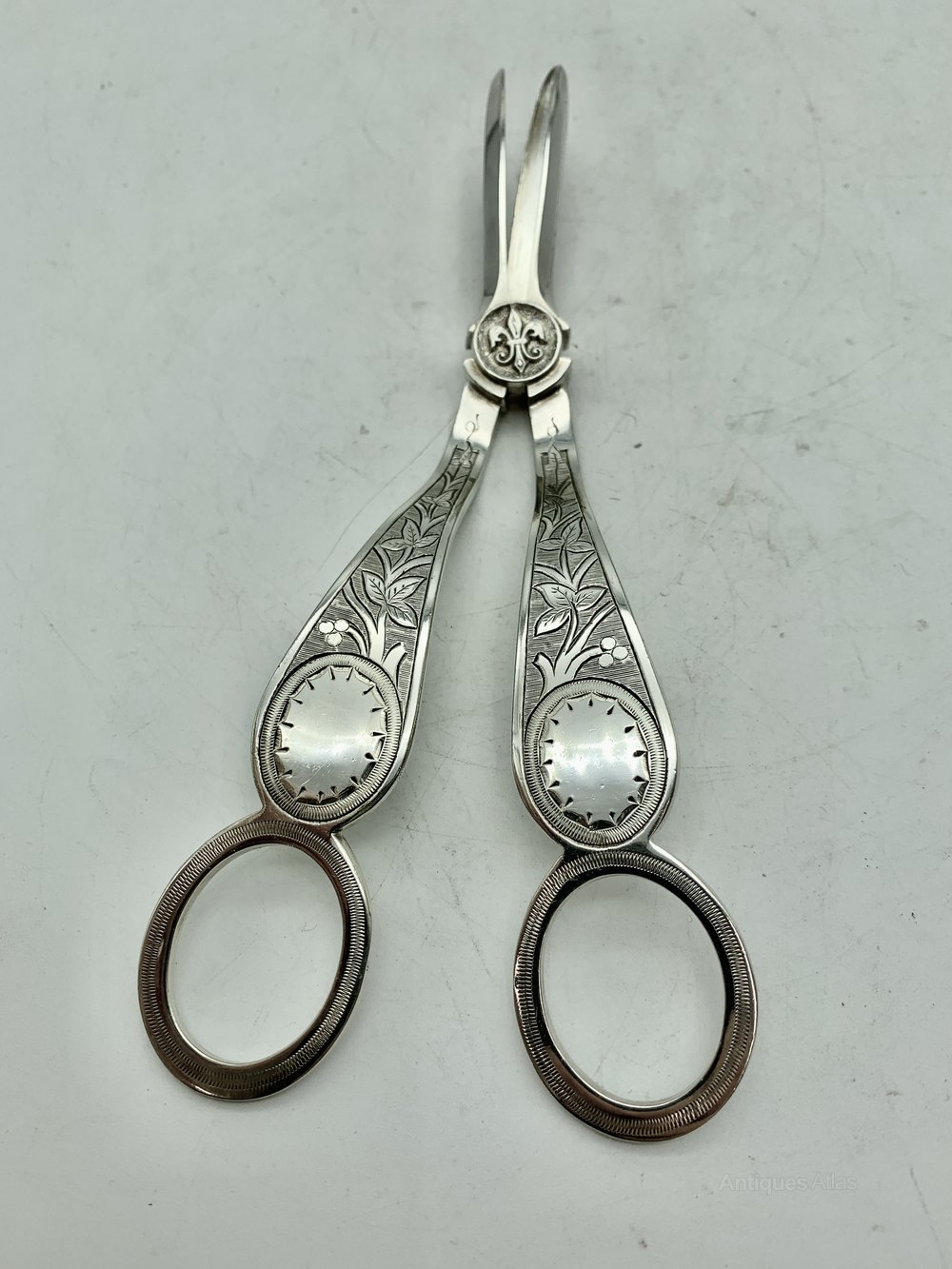 Antiques Atlas Antique Silver Plated Grape Scissors Circa 1875