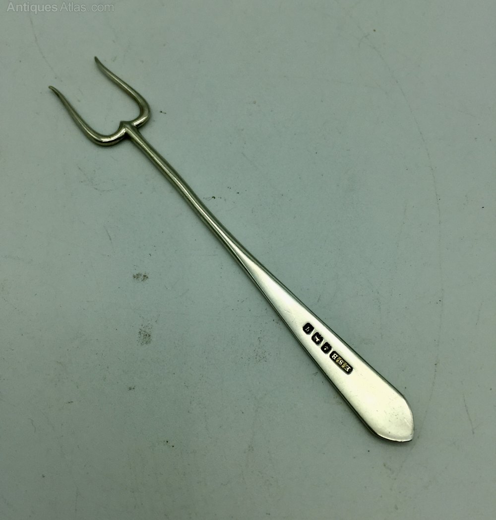 Antiques Atlas Antique Solid Silver Pickle Fork Circa 1915