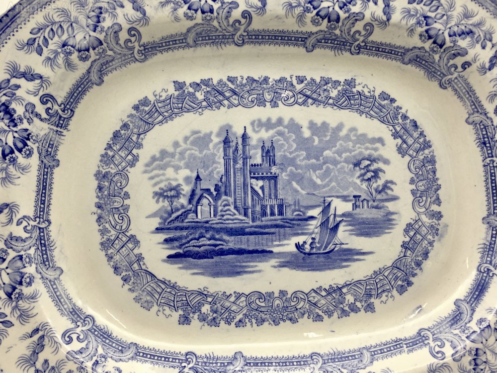 Antiques Atlas Antique Staffordshire Pottery Meat Dish Circa 1830