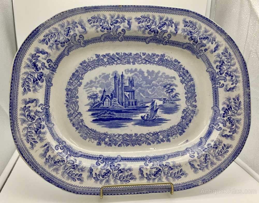 Antiques Atlas Antique Staffordshire Pottery Meat Dish Circa 1830