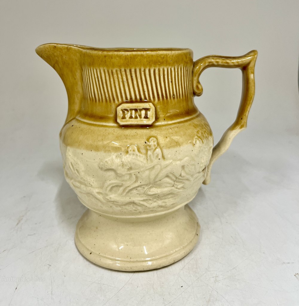 Antiques Atlas Antique Staffordshire Pottery Pint Jug Circa 1830