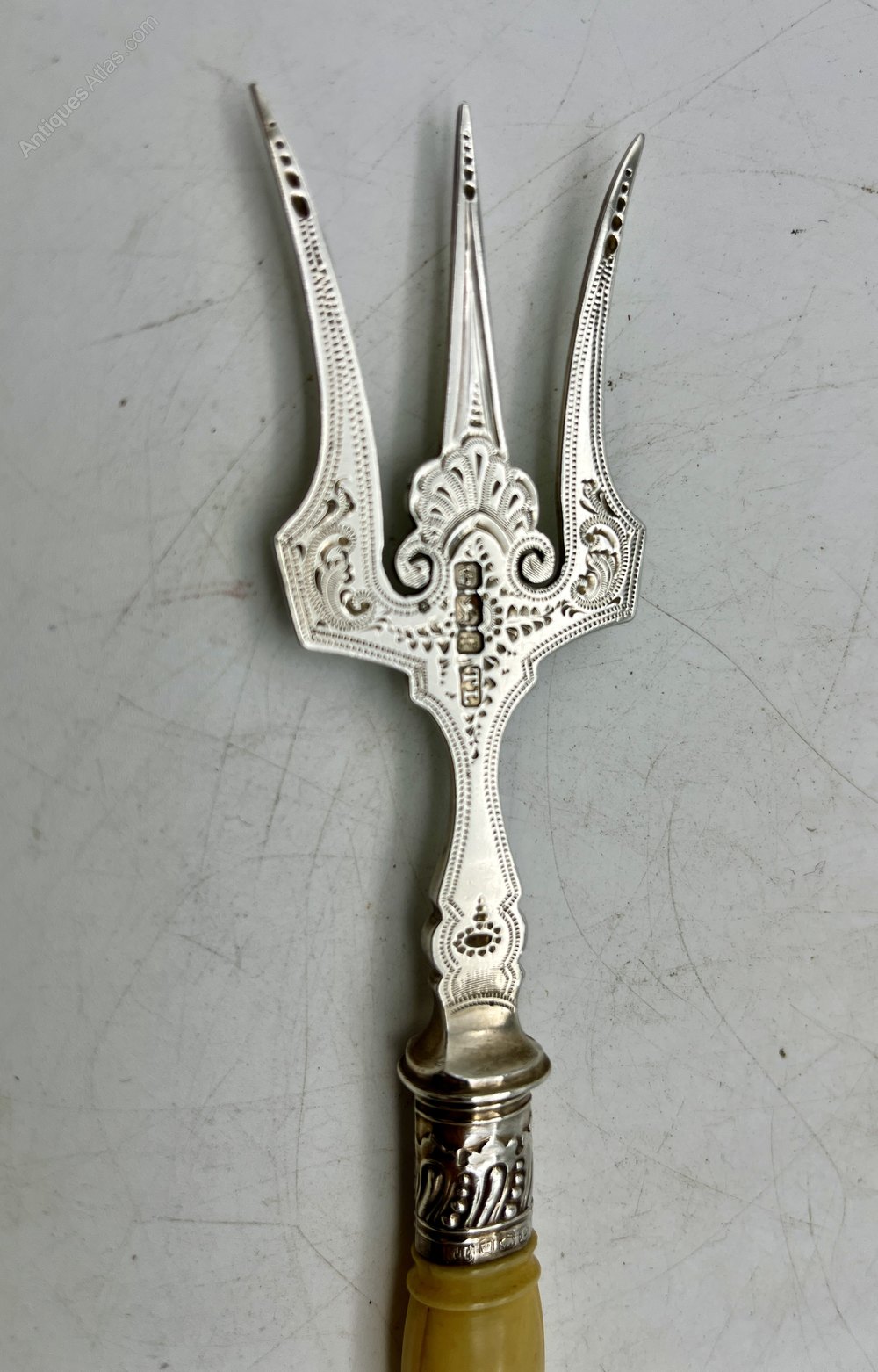 Antiques Atlas Antique Sterling Silver Serving Fork Circa 1898