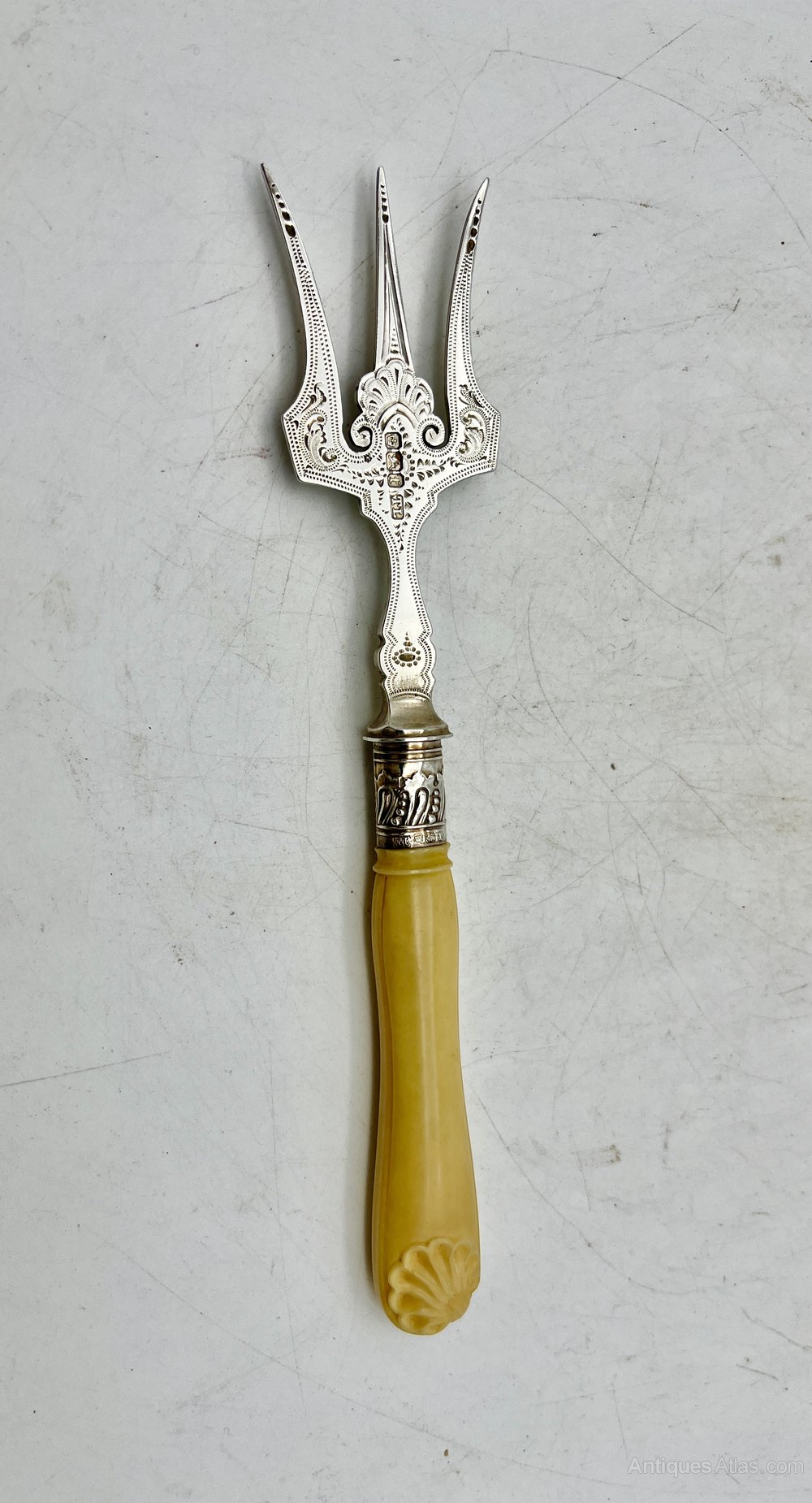 Antiques Atlas Antique Sterling Silver Serving Fork Circa 1898