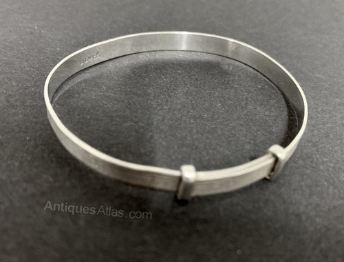 baby silver christening bangle