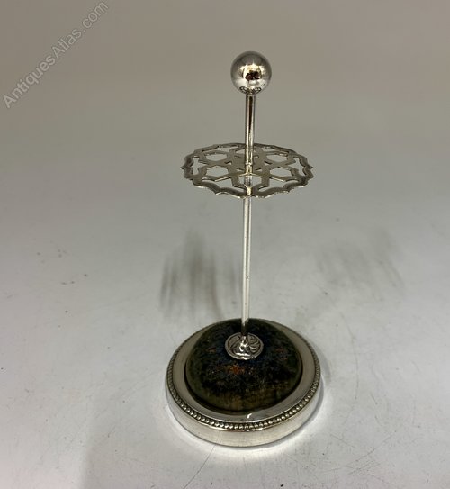 Antiques Atlas Edwardian Silver Plated Hat Pin Stand Circa 1905