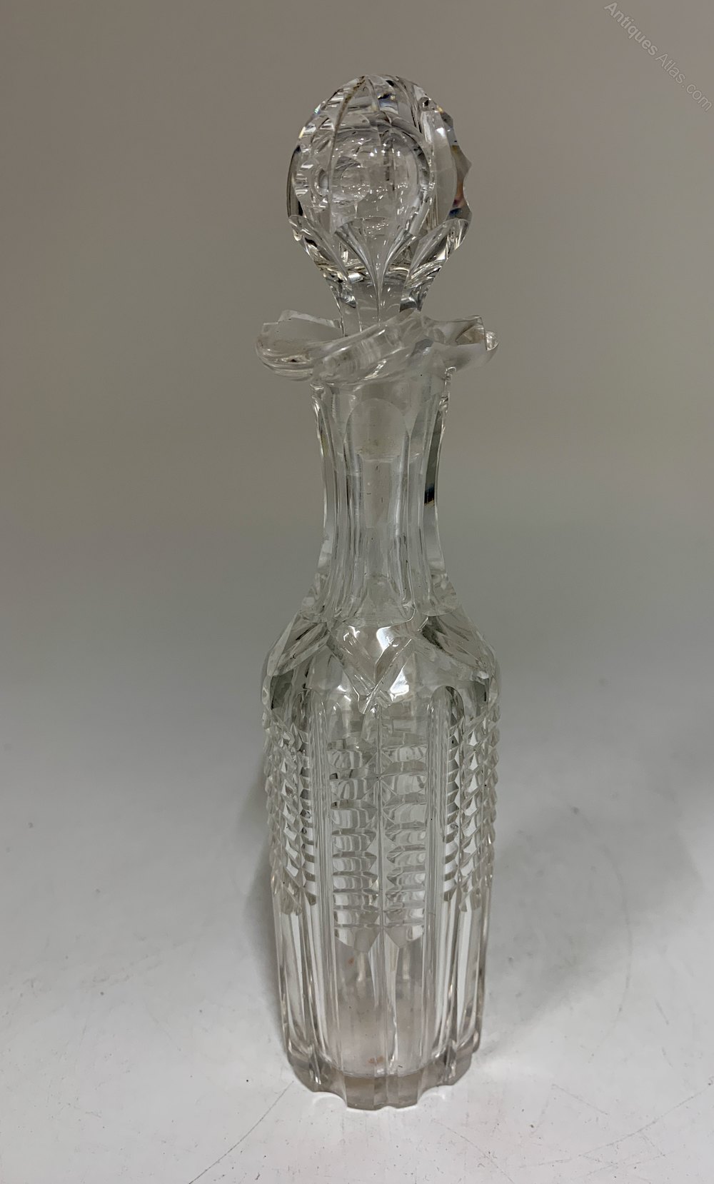 Antiques Atlas Cut Glass Oil Vinegar Bottle Circa 1810