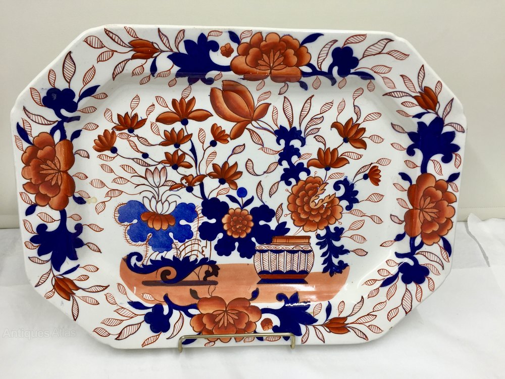 Antiques Atlas Large Masons Ironstone Rectangular Serving Dish