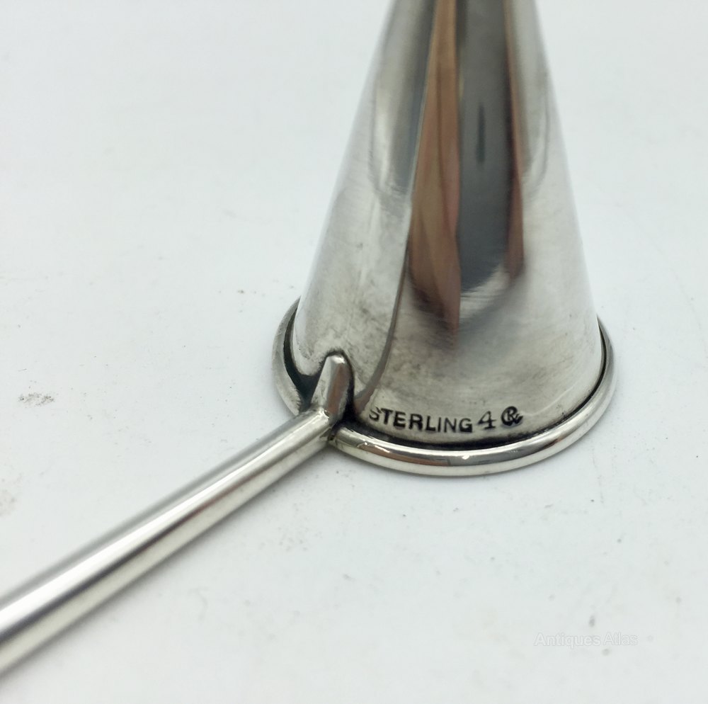 Antiques Atlas Old Sterling Silver Candle Snuffer Circa 1930