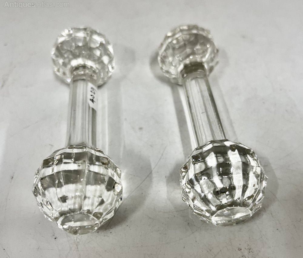 Antiques Atlas Pair Antique Glass Knife Rests Circa 1900