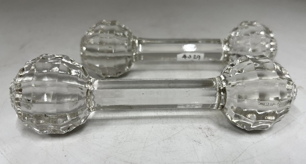 Antiques Atlas Pair Antique Glass Knife Rests Circa 1900