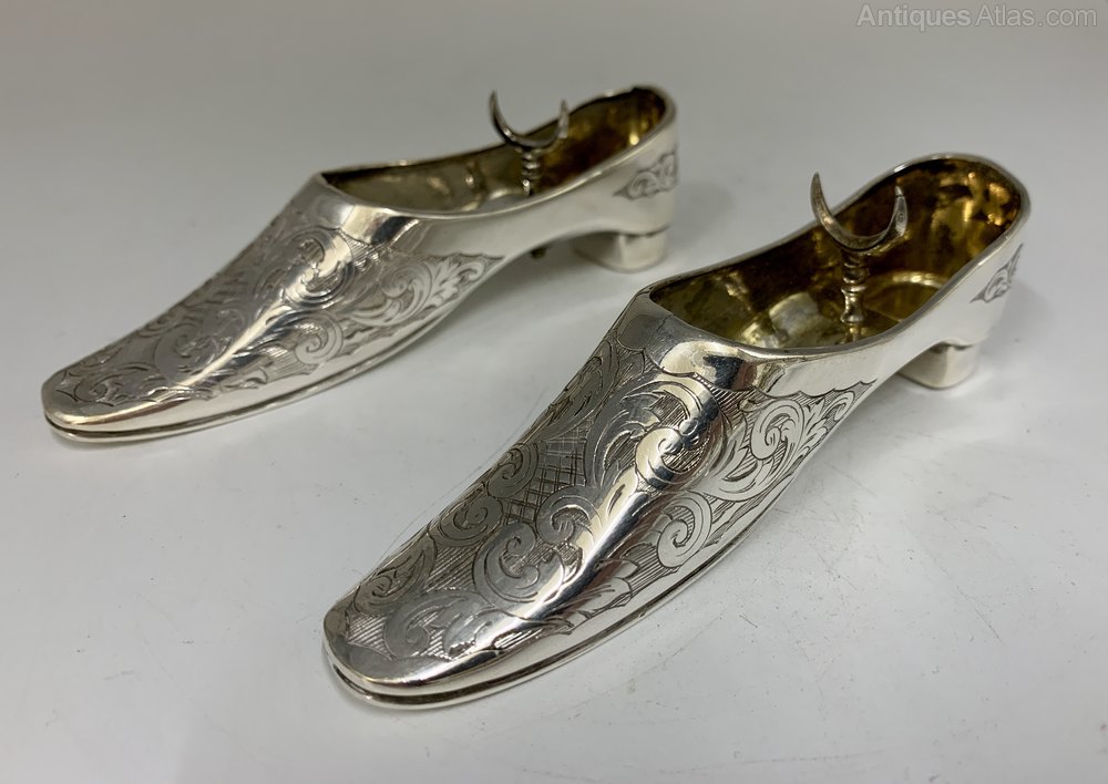 Antiques Atlas Pair Silver Plated Shoe Spoon Rests Circa Antiques Atlas Pair Silver Plated Shoe Spoon Rests Circa