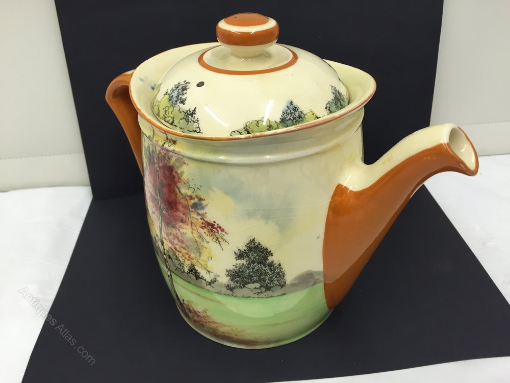 Antiques Atlas Royal Doulton Deco Autumn Glory Tea Pot