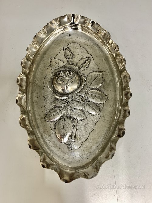 Antiques Atlas Silver Plated Embossed Dish Walker & Hall