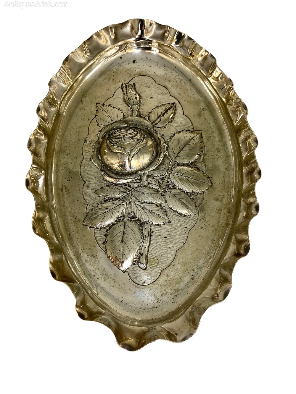 Antiques Atlas Silver Plated Embossed Dish Walker & Hall