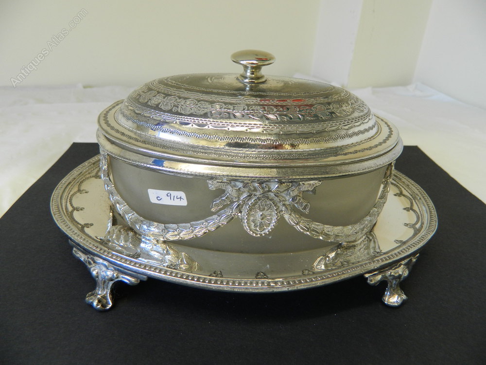 Antiques Atlas Silver Plated Preserve Dish