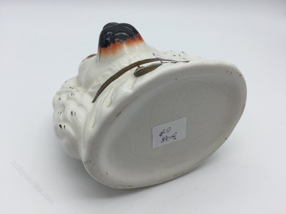 Antiques Atlas Staffordshire Pottery Dog Money Box Circa 1865