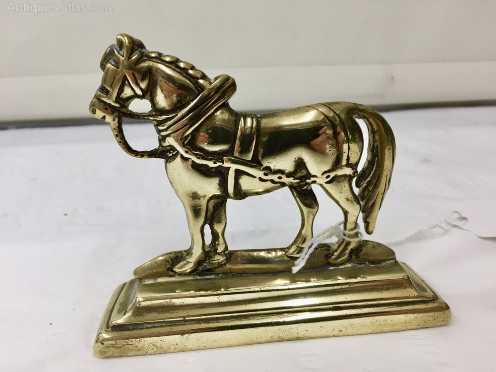 Antiques Atlas Victorian Brass Fire Side Cart Horse Ornament