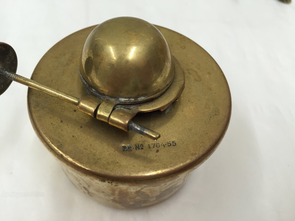 Antiques Atlas Victorian Brass Gypsy Tea Kettle & Stand