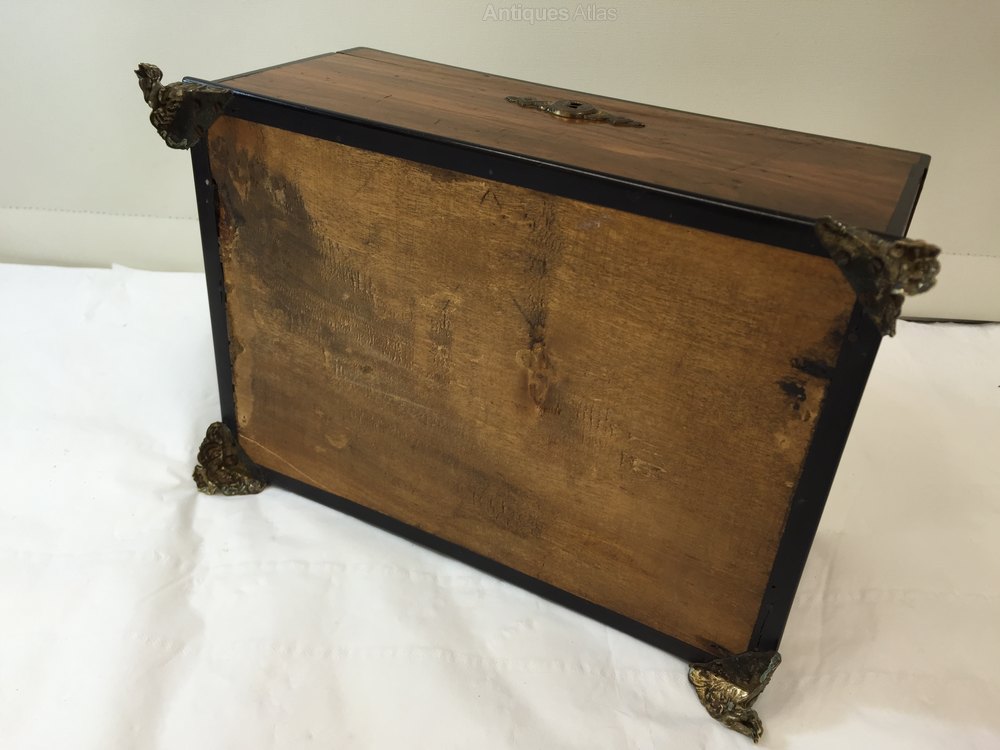 Antiques Atlas Victorian Walnut Sewing Box Circa 1820