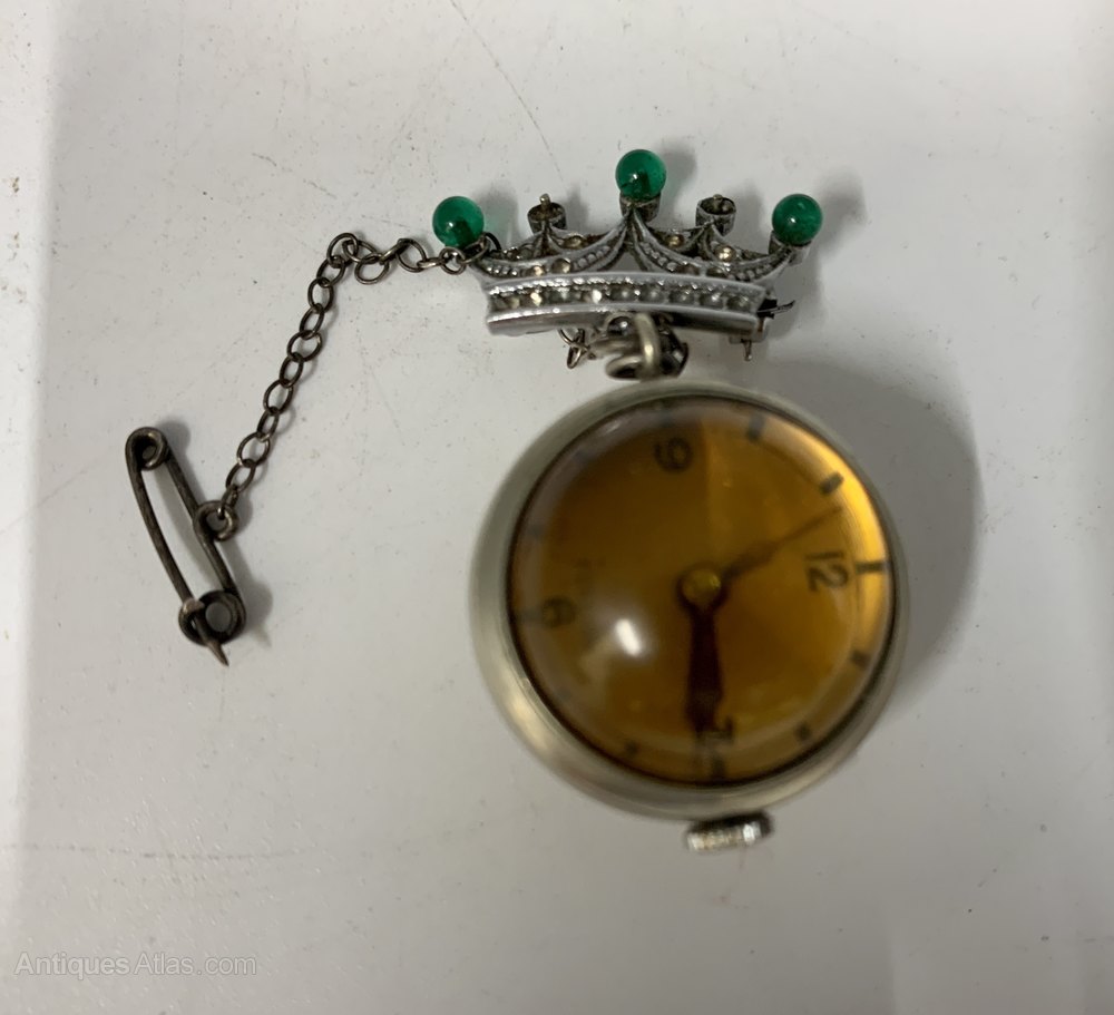 Antiques Atlas Vintage Brooch Watch Circa 1930's