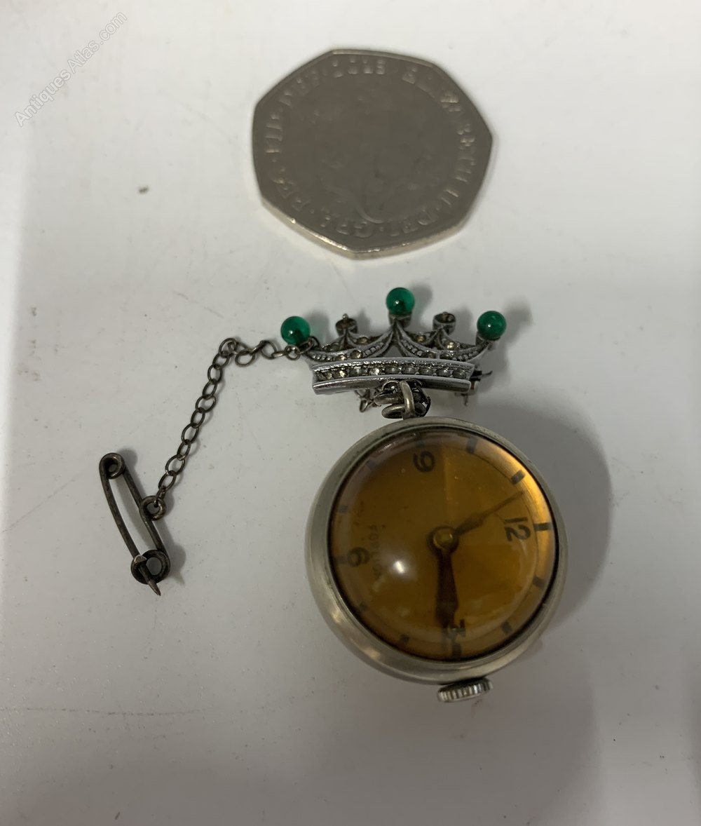 Antiques Atlas Vintage Brooch Watch Circa 1930's