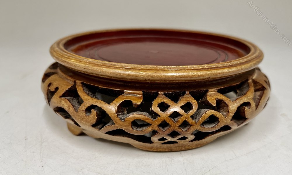 Antiques Atlas Vintage Oriental Hard Wood Vase Stand