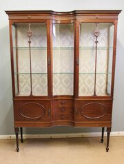 Antique Edwardian Mahogany Display Cabinet