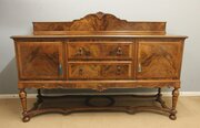 Antique Figured Walnut Sideboard Server