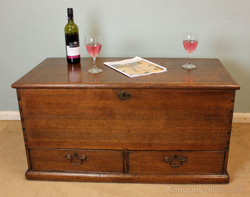 Antique Oak Mule Chest Coffer Coffee Table Antiques Atlas