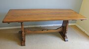 Antique Oak Refectory Farmhouse Dining Table