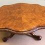 Antique Victorian Burr Walnut Coffee Table