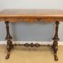 Antique Victorian Walnut Side Card Console Table