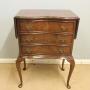 Antique Walnut Bedside Lamp Side Table