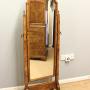 Antique Walnut Cheval Dressing Mirror