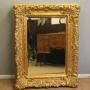 Large Decorative Gilt Over Mantle Wall Mirror  