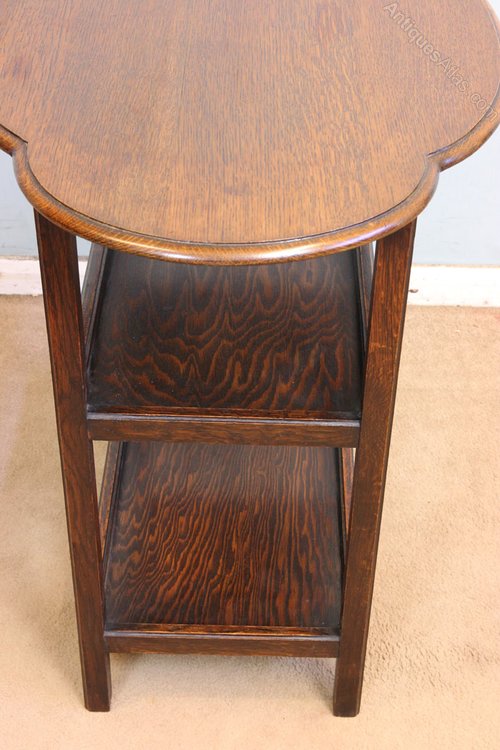 Shaped Oak Occasional Table Antiques Atlas