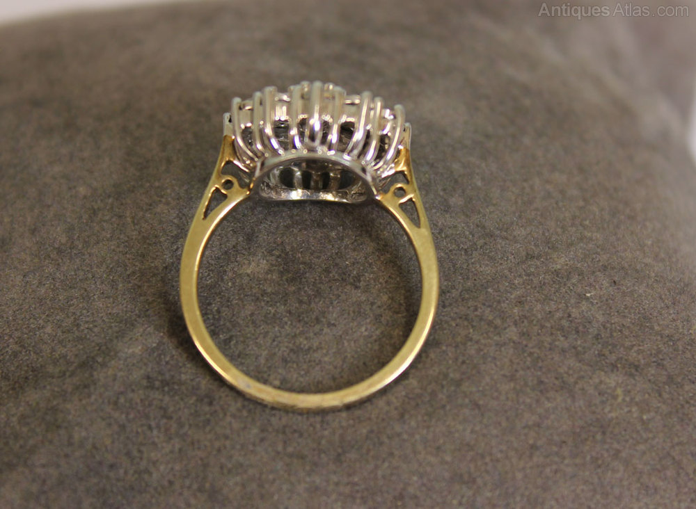 Antiques Atlas Vintage Diamond Cluster Ring as105a1123