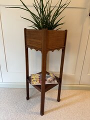 Antique Mahogany Plant Stand