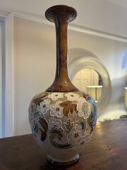 Art Nouveau Royal Doulton Lambeth Slater Vases (2)