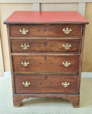 Small Georgian Mahogany Chest Of Drawers
