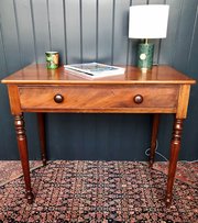 Victorian Single Drawer Mahogany Side Table