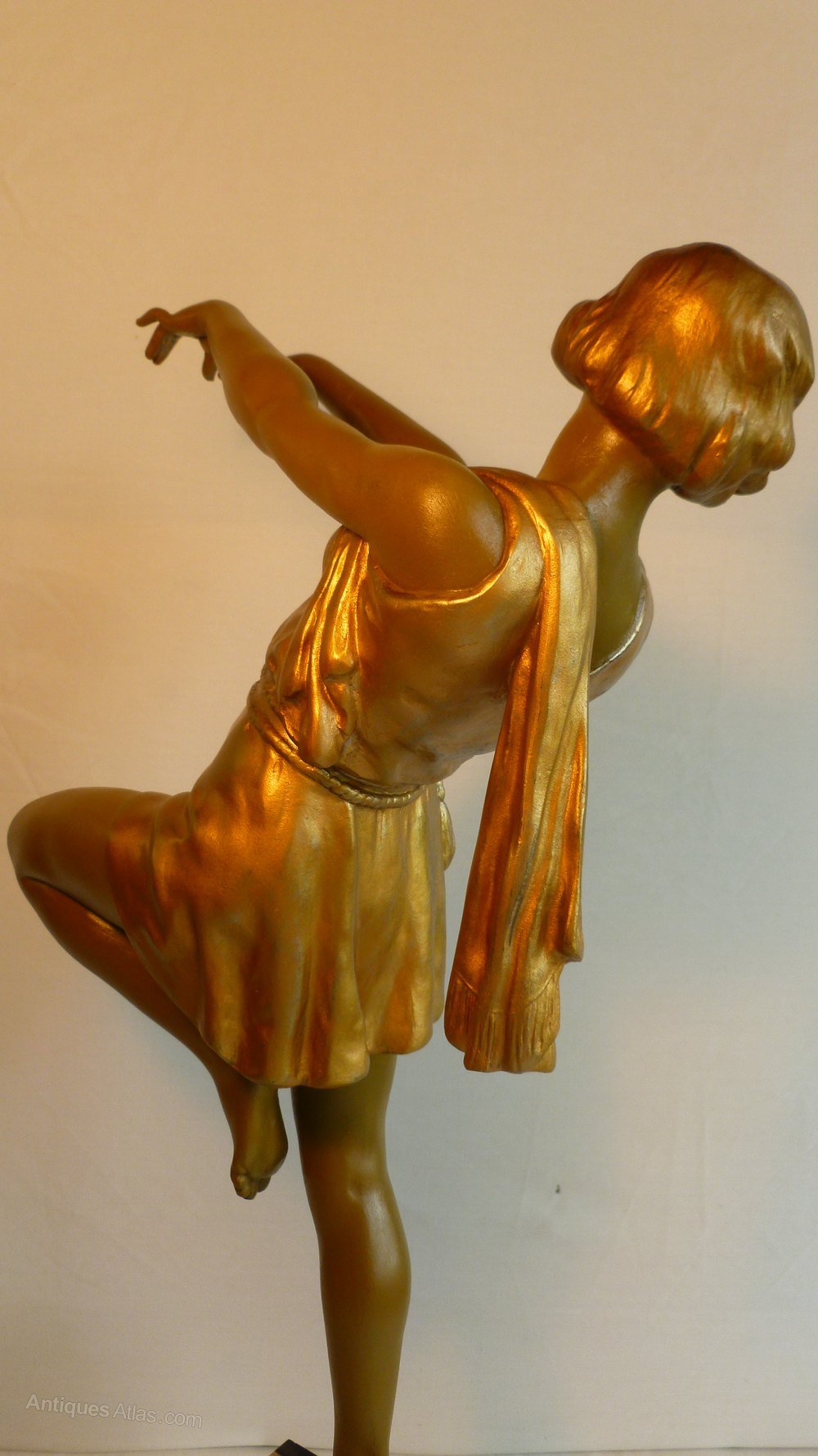 Antiques Atlas Art Deco Dancer By Carlier,Tall.