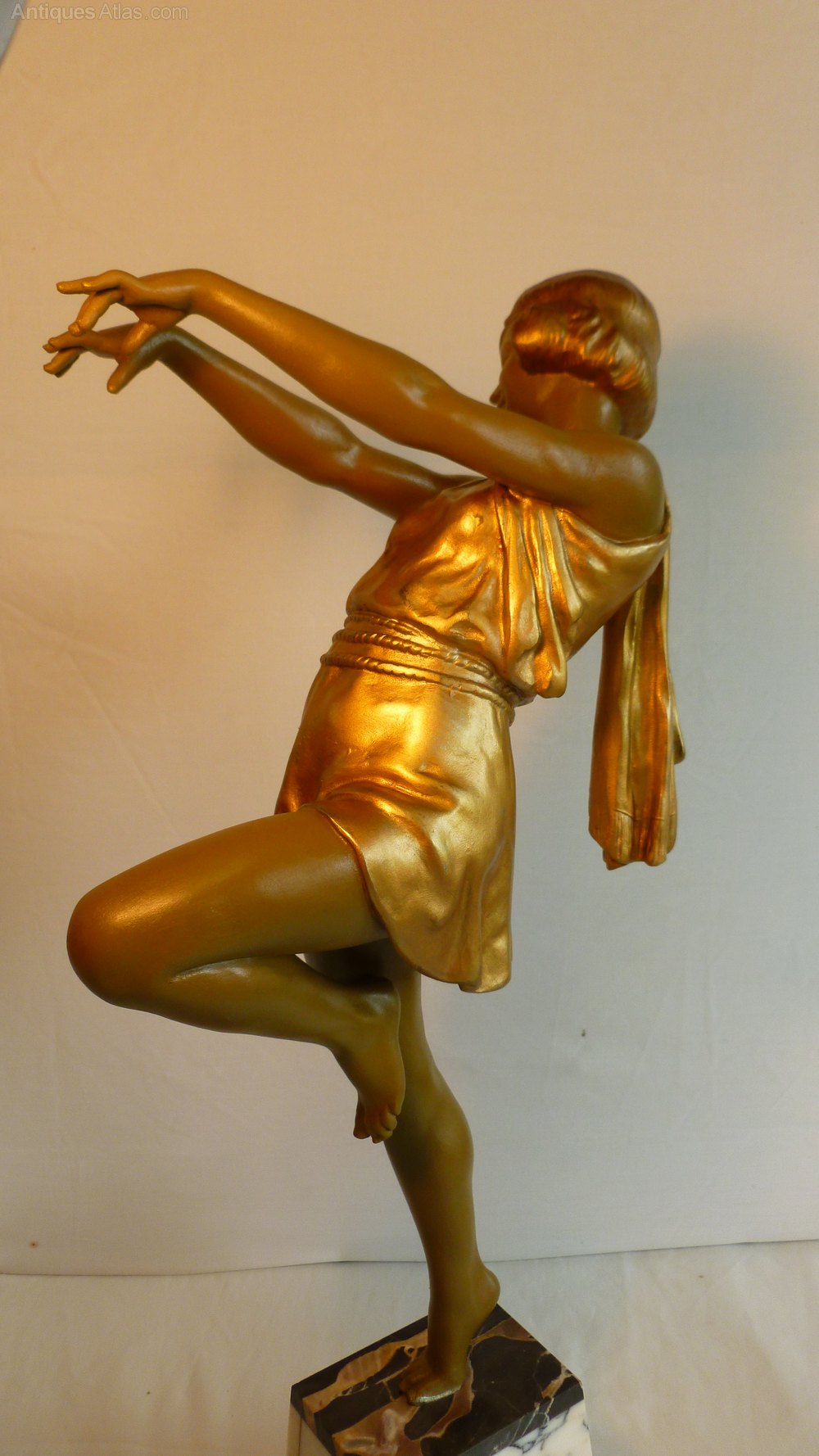 Antiques Atlas Art Deco Dancer By Carlier,Tall.