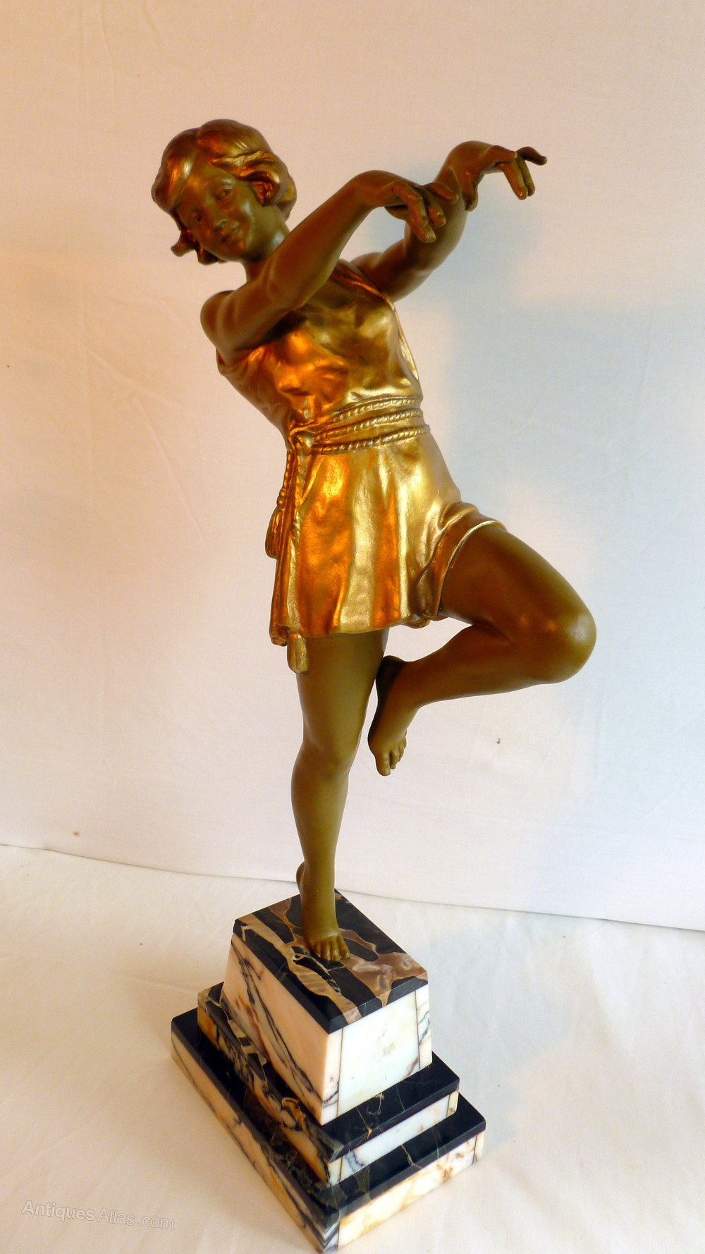 Antiques Atlas Art Deco Dancer By Carlier,Tall.