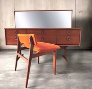 Mid Century Austin Suite Teak Dressing Table / Chair