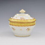 Chamberlains Porcelain Spiral Fluted Sucrier 